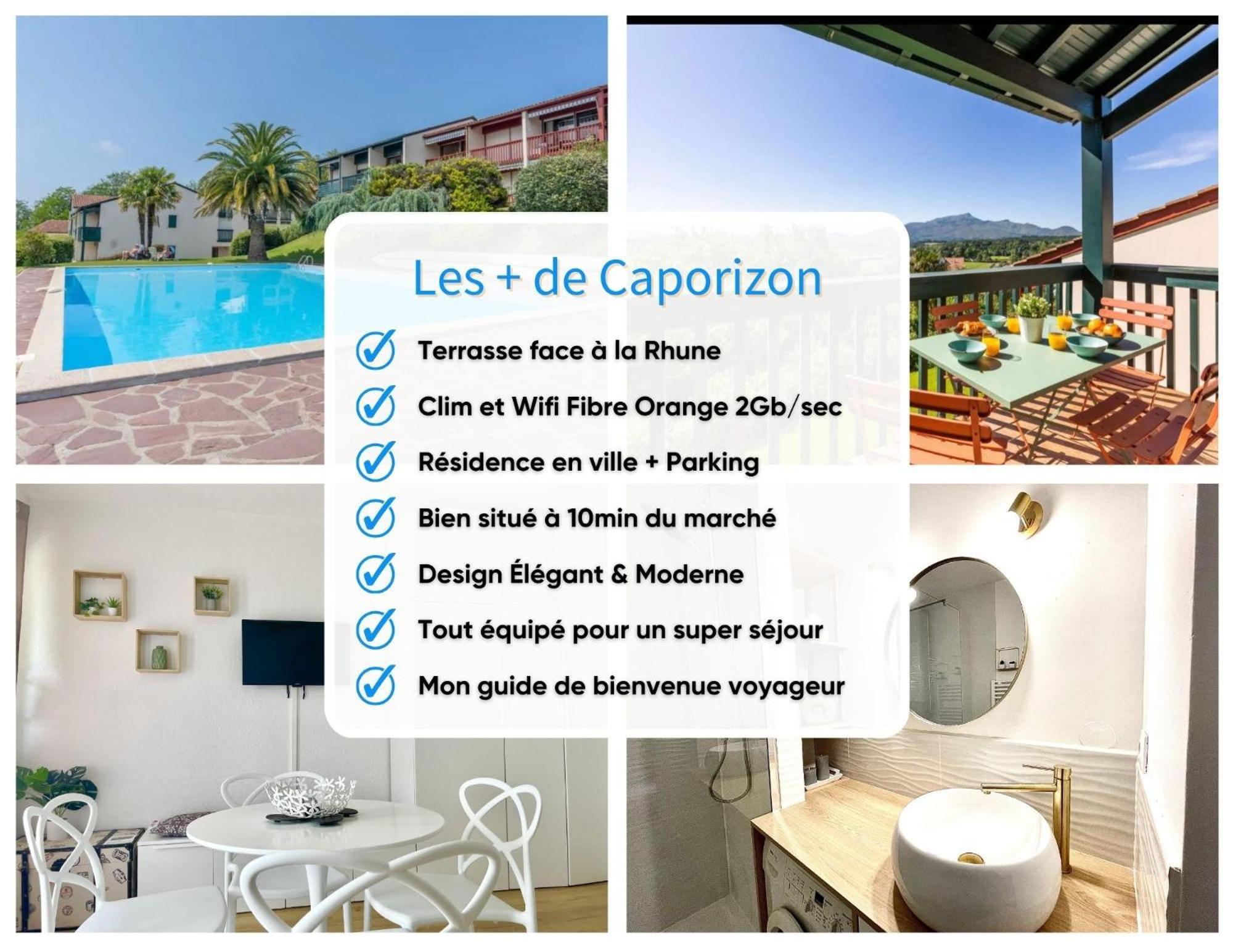 圣让－德吕兹Caporizon-Baillenia-T1 Vue Montagne - Piscine St Jean De Luz公寓 外观 照片